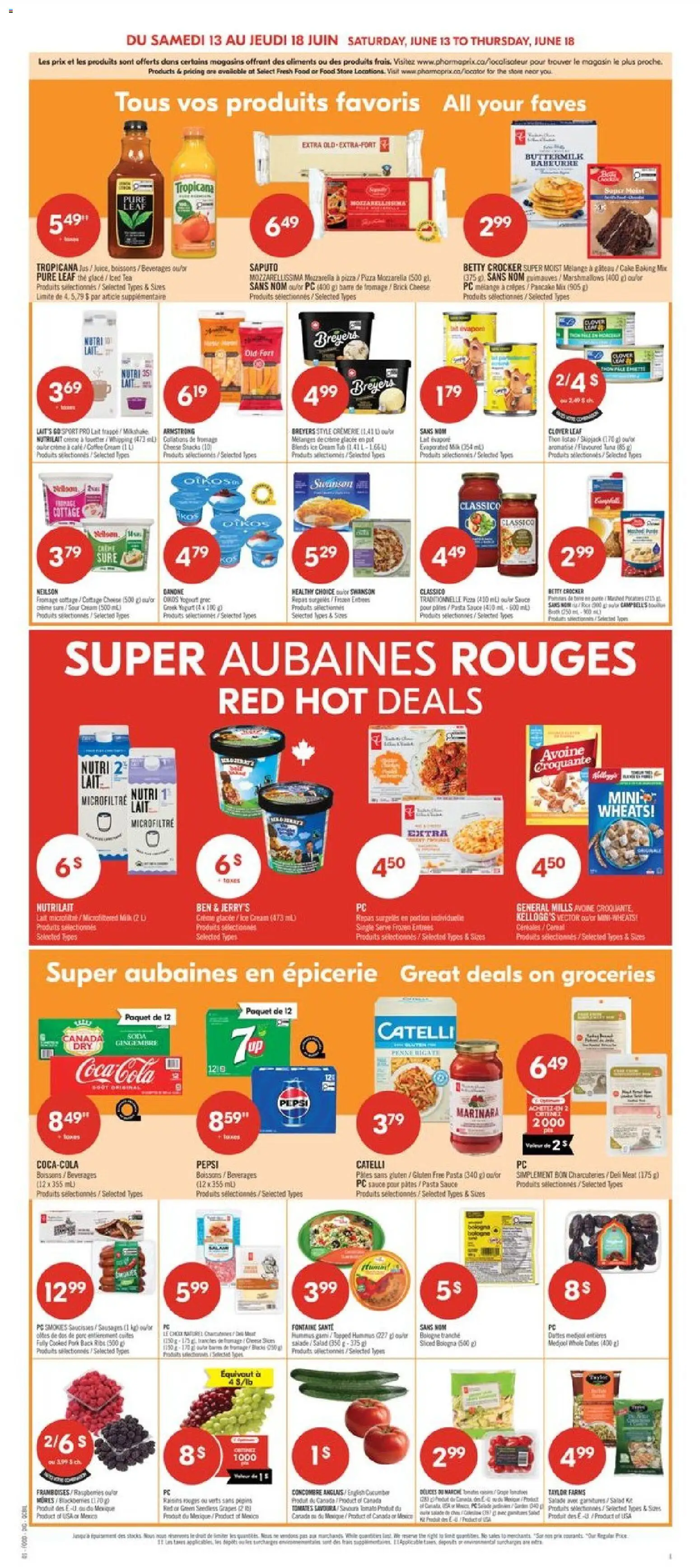 Pharmaprix flyer valid from 12.06.2026 | Page: 4 | Products: Sour cream, Cottage cheese, Milk, Yogurt