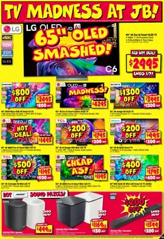 Preview of JB Hi-Fi Smash your tax time - valid from 18/06/2026 | Page: 39 | Products: Fur, Tv, Speaker, Smart tv