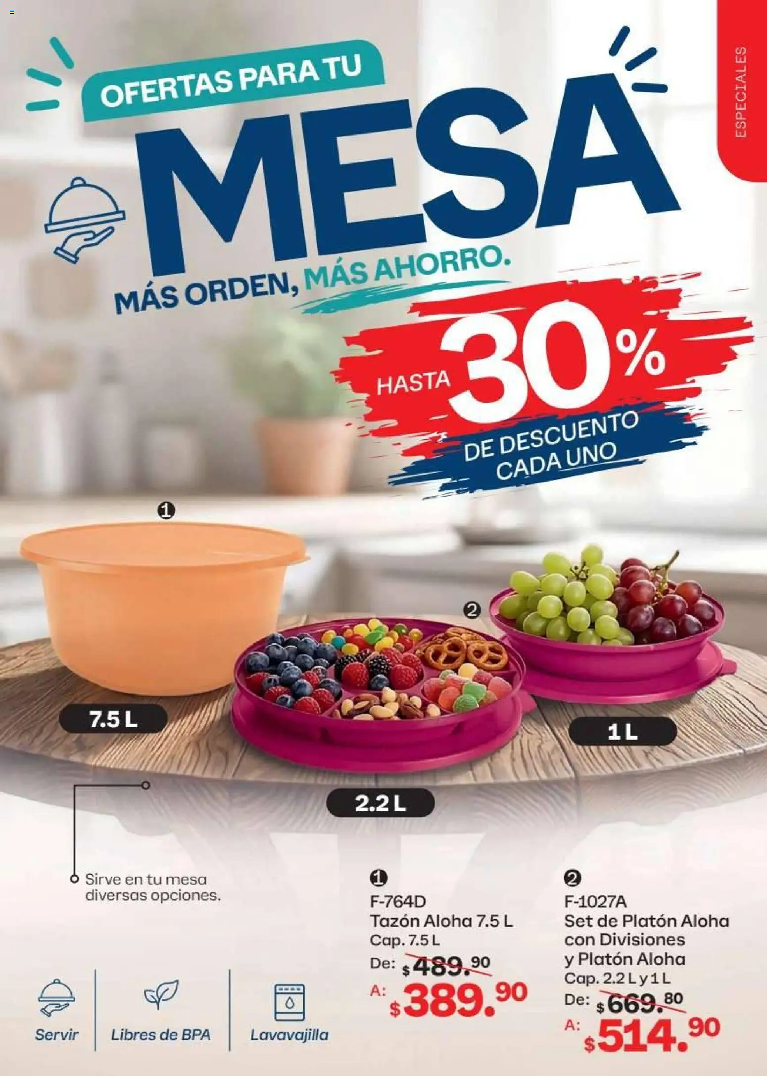 Nuevas ofertas de Tupperware válidas en toda la República Mexicana desde el 15.06.2026. ¡Encuentra las mejores ofertas en Tupperware catálogo! | Página: 23