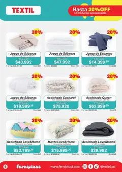 Vista previa Ferniplast catálogo válido desde el 07.05.2026 | Página: 6 | Productos: Sabanas, Acolchado