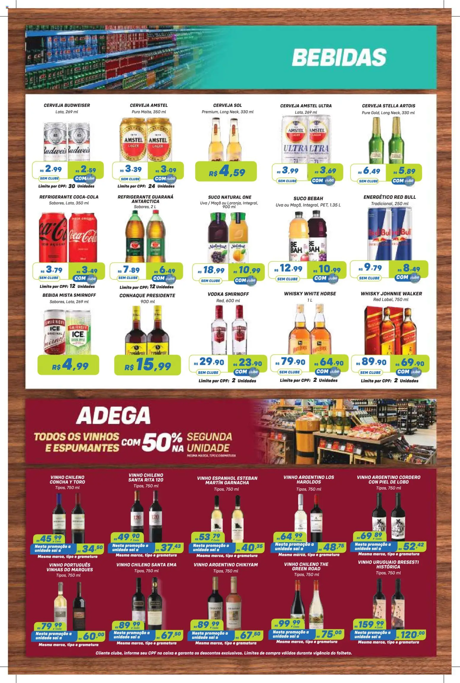 Prezunic Folheto - válido de 13/08/2026 | Página: 6 | Produtos: Energético, Cerveja, Vodka, Refrigerante