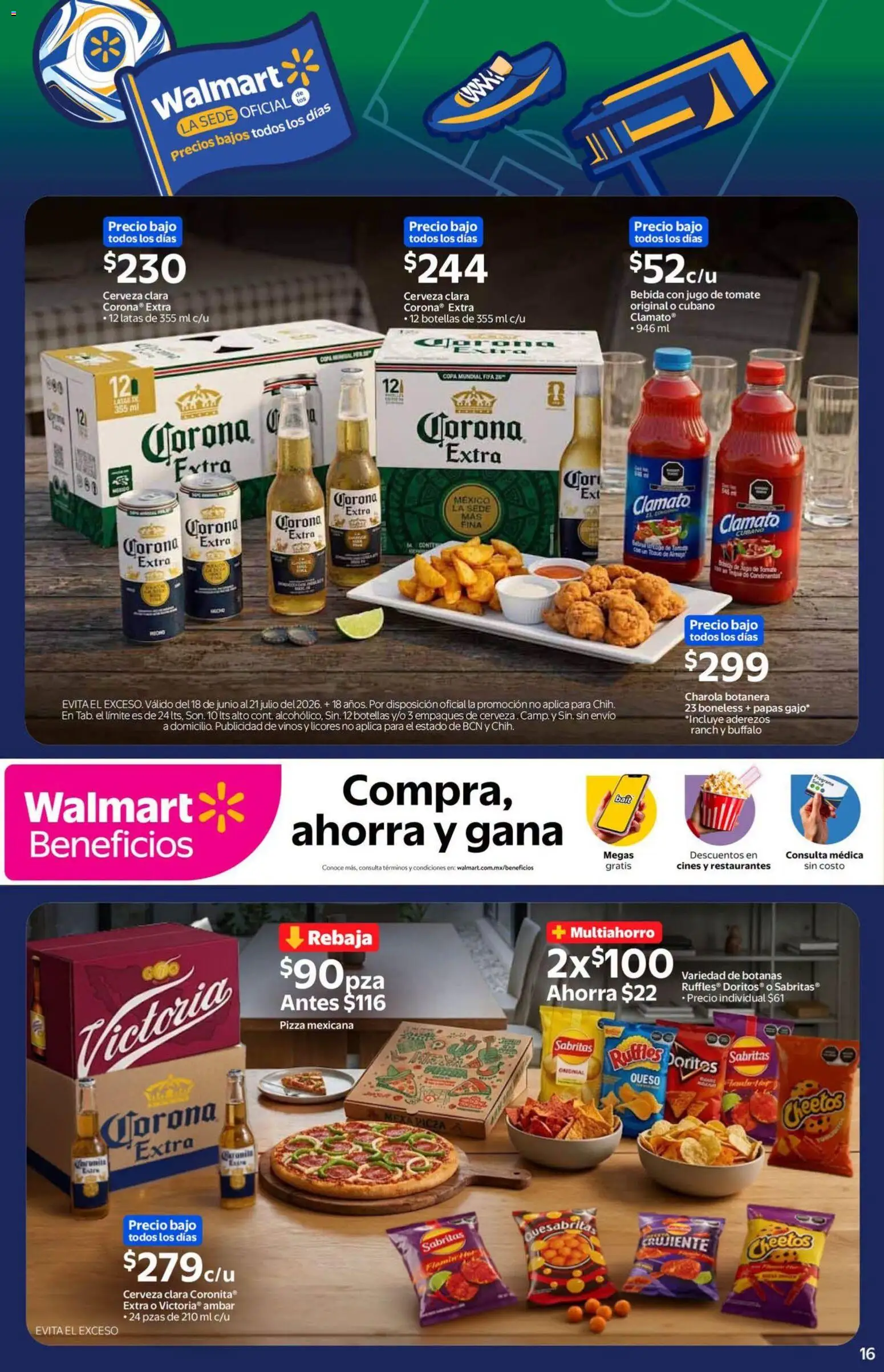 Nuevas ofertas de Walmart válidas en toda la República Mexicana desde el 18.06.2026. ¡Encuentra las mejores ofertas en Walmart folleto Ofertas! | Página: 15