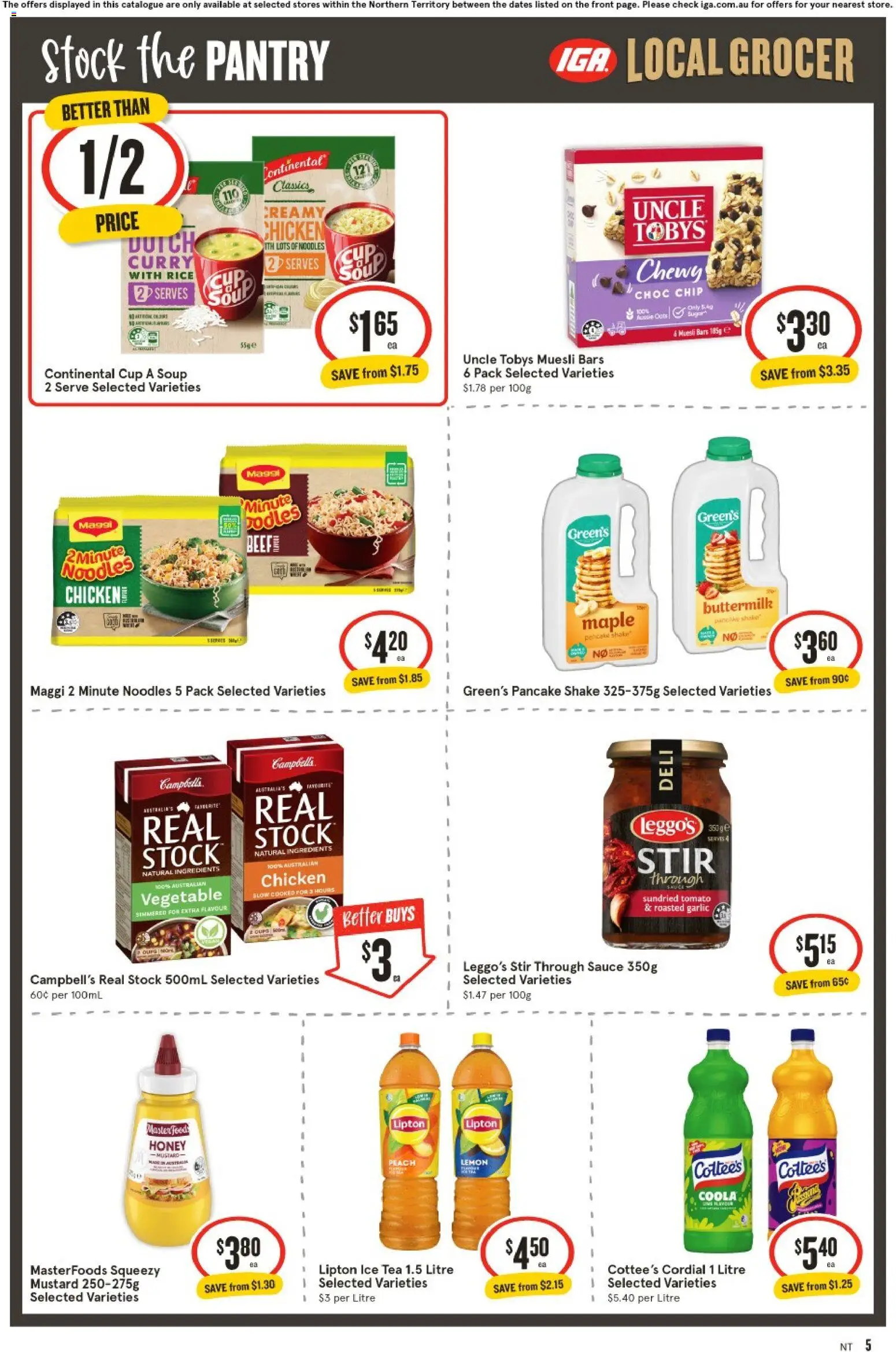 IGA catalogue - valid from 08/07/2026 | Page: 6 | Products: Honey, Lemon, Greens, Peach