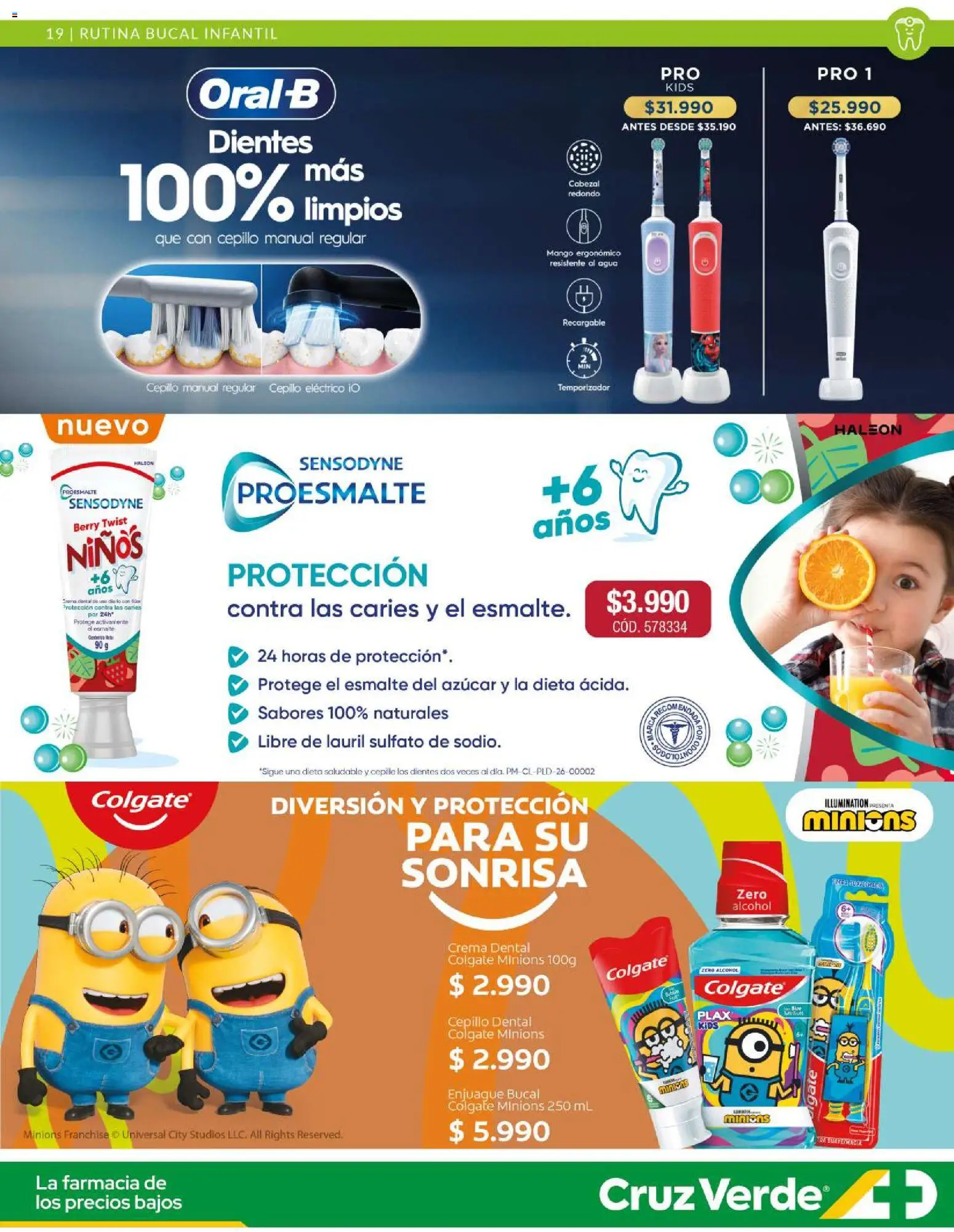 Cruz Verde - Bucal Pro │ válido desde el 01.03.2026 | Página: 19 | Productos: Agua, Mango, Cepillo, Azucar