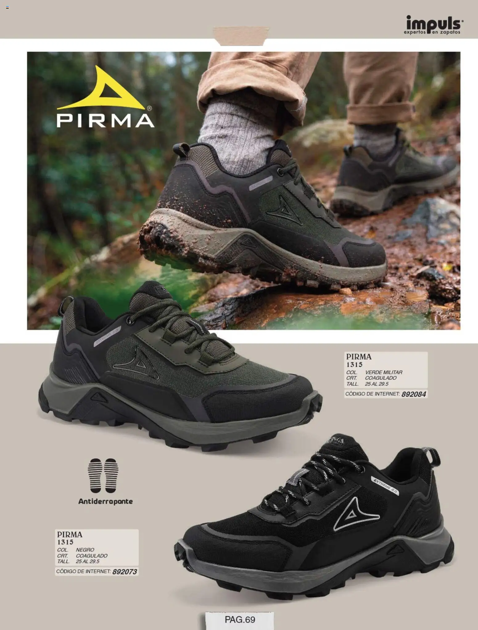 Nuevas ofertas de Impuls válidas en toda la República Mexicana desde el 01/07/2026. ¡Encuentra las mejores ofertas en Impuls catálogo Caballero! | Página: 71 | Productos: Zapatos