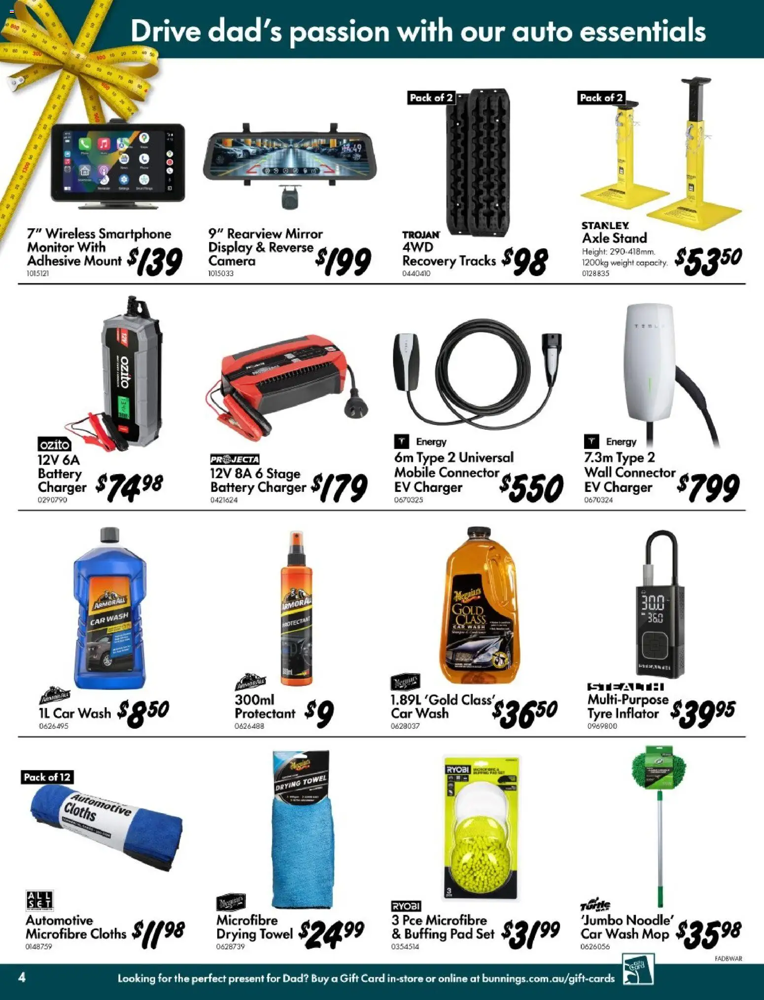 Bunnings Warehouse catalogue - valid from 12/08/2026 | Page: 4 | Products: Mirror, Mop, Multipurpose, Ryobi