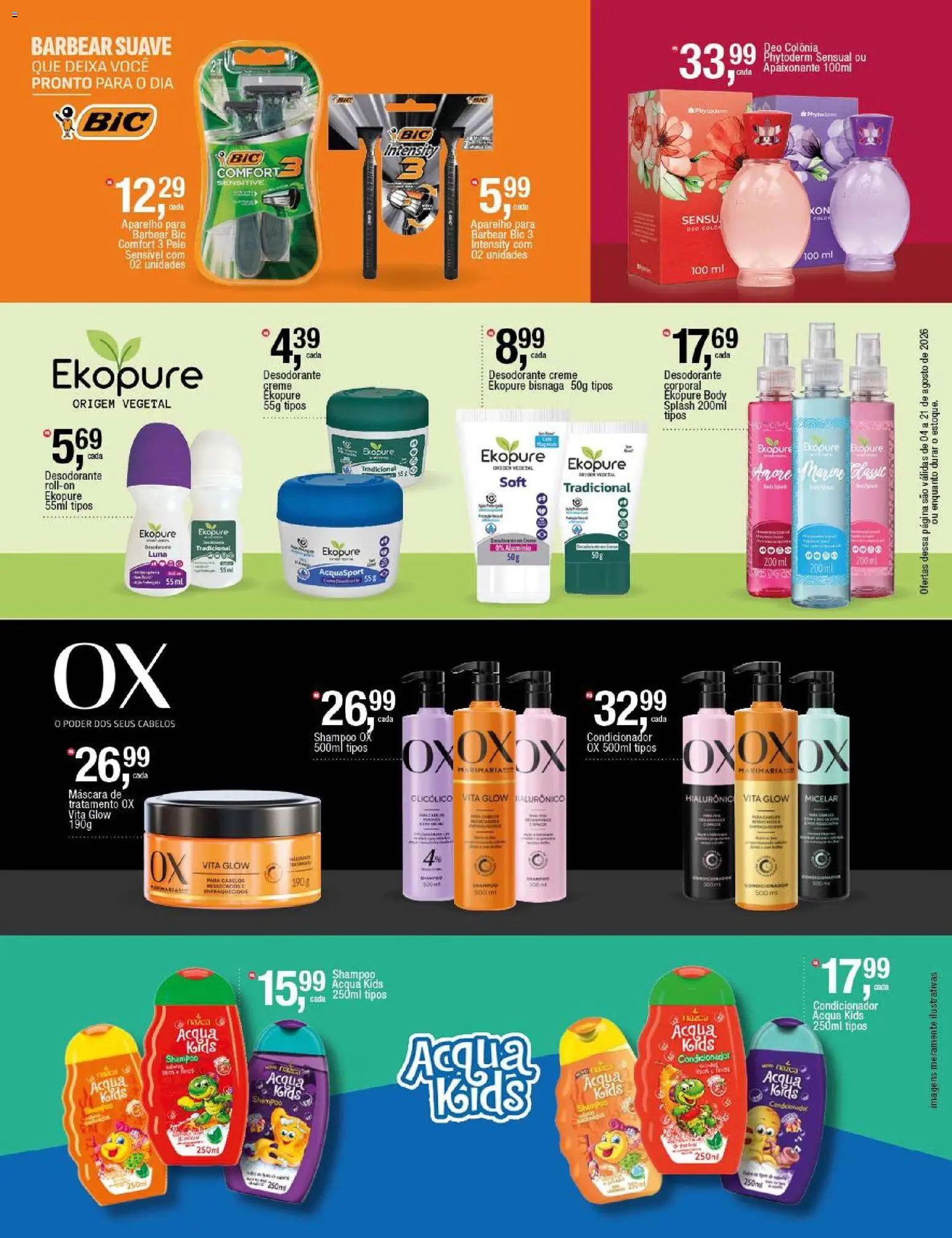 Frangolândia Folheto - válido de 04/08/2026 | Página: 4 | Produtos: Shampoo, Condicionador, Desodorante, Creme