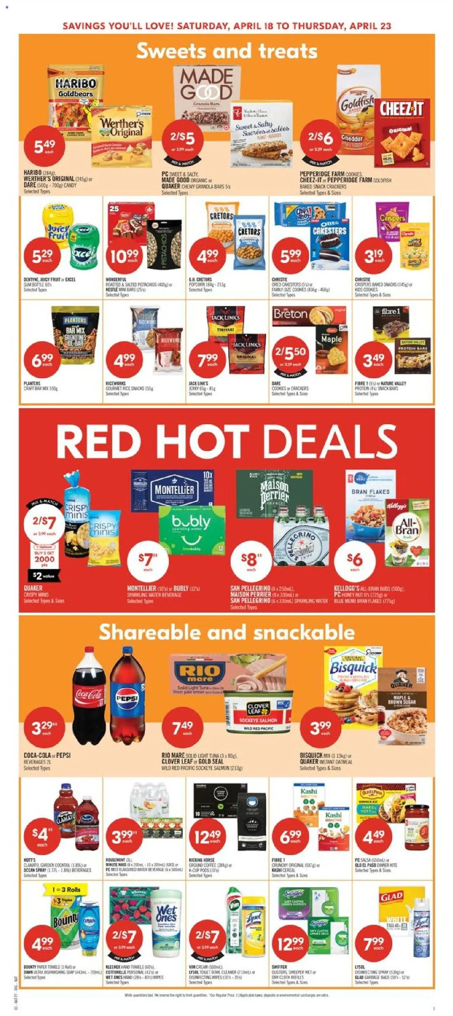 Shoppers flyer valid from 17.04.2026 | Page: 9 | Products: Rice, Flakes, PC, Coffee
