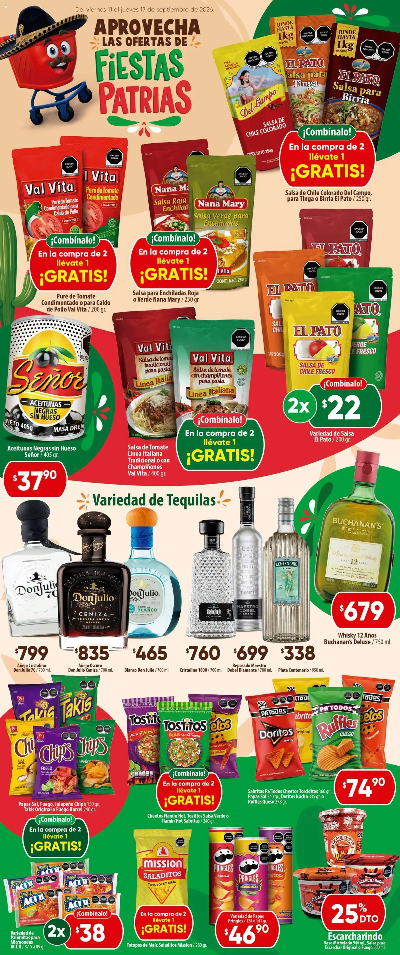 Nuevas ofertas de Calimax válidas en toda la República Mexicana desde el 11/09/2026. ¡Encuentra las mejores ofertas en Calimax folleto Tijuana! | Página: 4 | Productos: Pollo, Sal, Papas, Puré