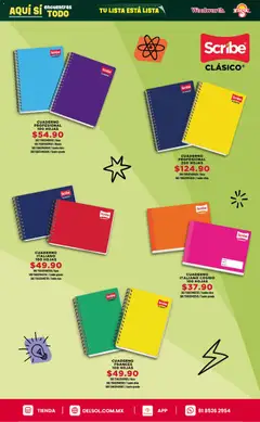 Vista previa de Del Sol y Woolworth catálogo Back To School, nuevo folleto de la tienda, válido en México a partir del 25/06/2026 | Página: 24 | Productos: Cuadro, Cuaderno