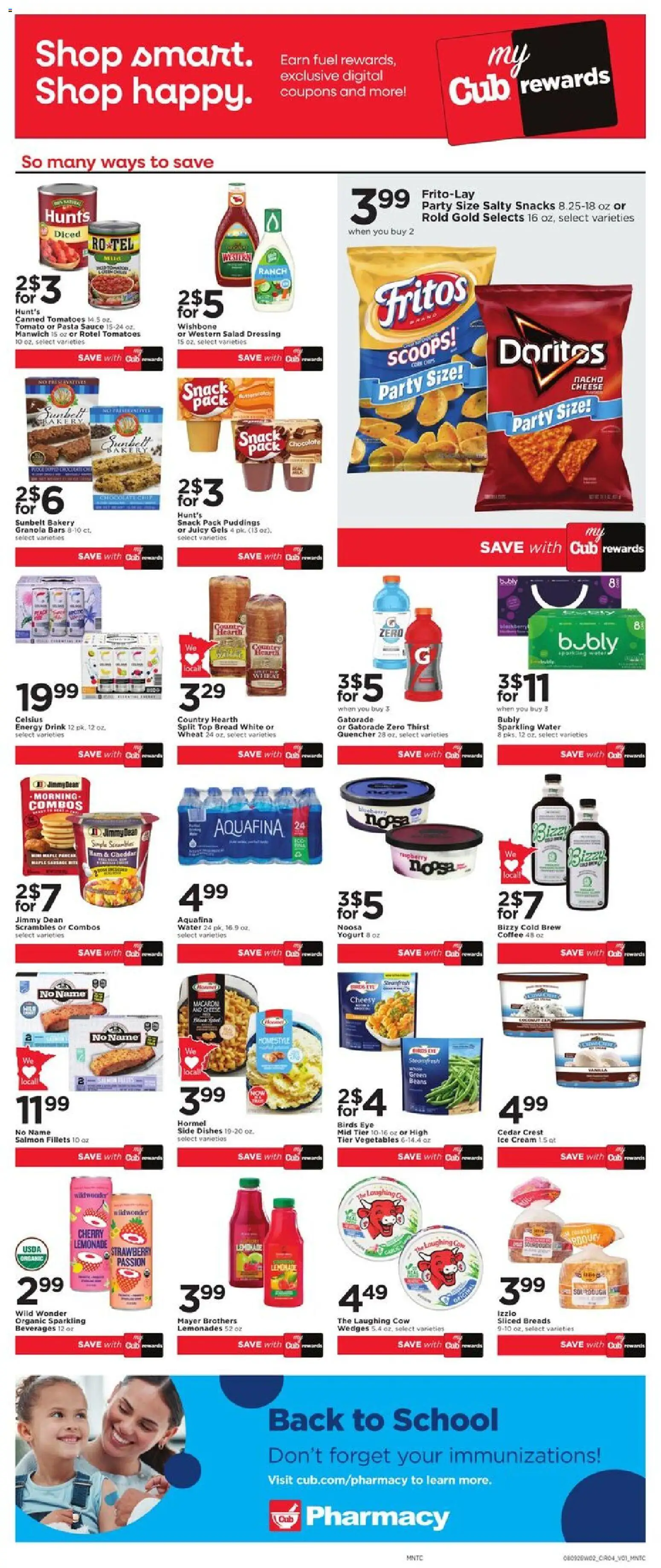 Cub Foods Weekly Ad - valid from 08/09/2026 | Page: 8 | Products: Bread, Coffee, Chocolate, Ice cream