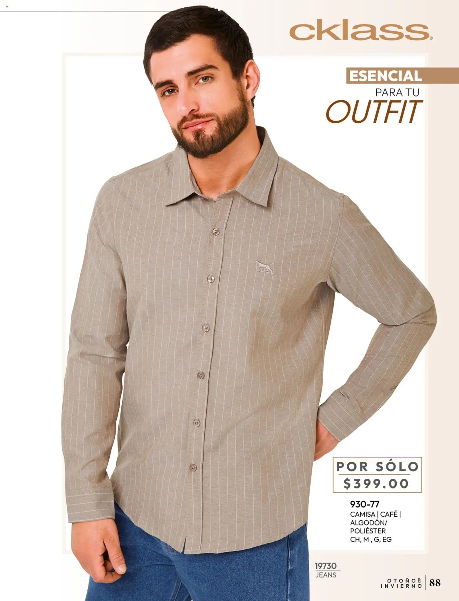 Nuevas ofertas de Cklass válidas en toda la República Mexicana desde el 08/07/2026. ¡Encuentra las mejores ofertas en Cklass catálogo Ropa caballero! | Página: 89 | Productos: Camisa, Café