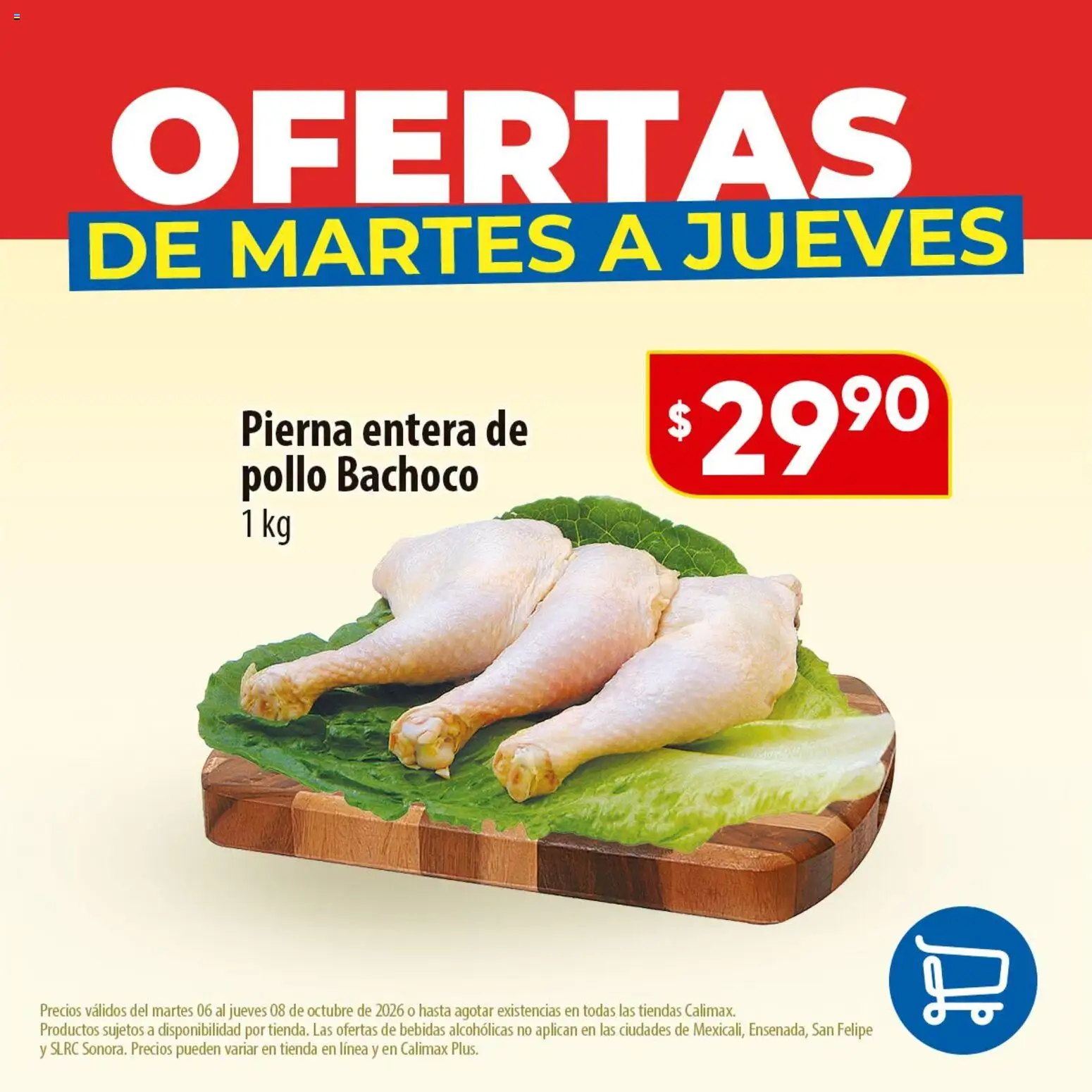 Nuevas ofertas de Calimax válidas en toda la República Mexicana desde el 06/10/2026. ¡Encuentra las mejores ofertas en Calimax folleto Ofertas de martes a jueves - carne! | Página: 1