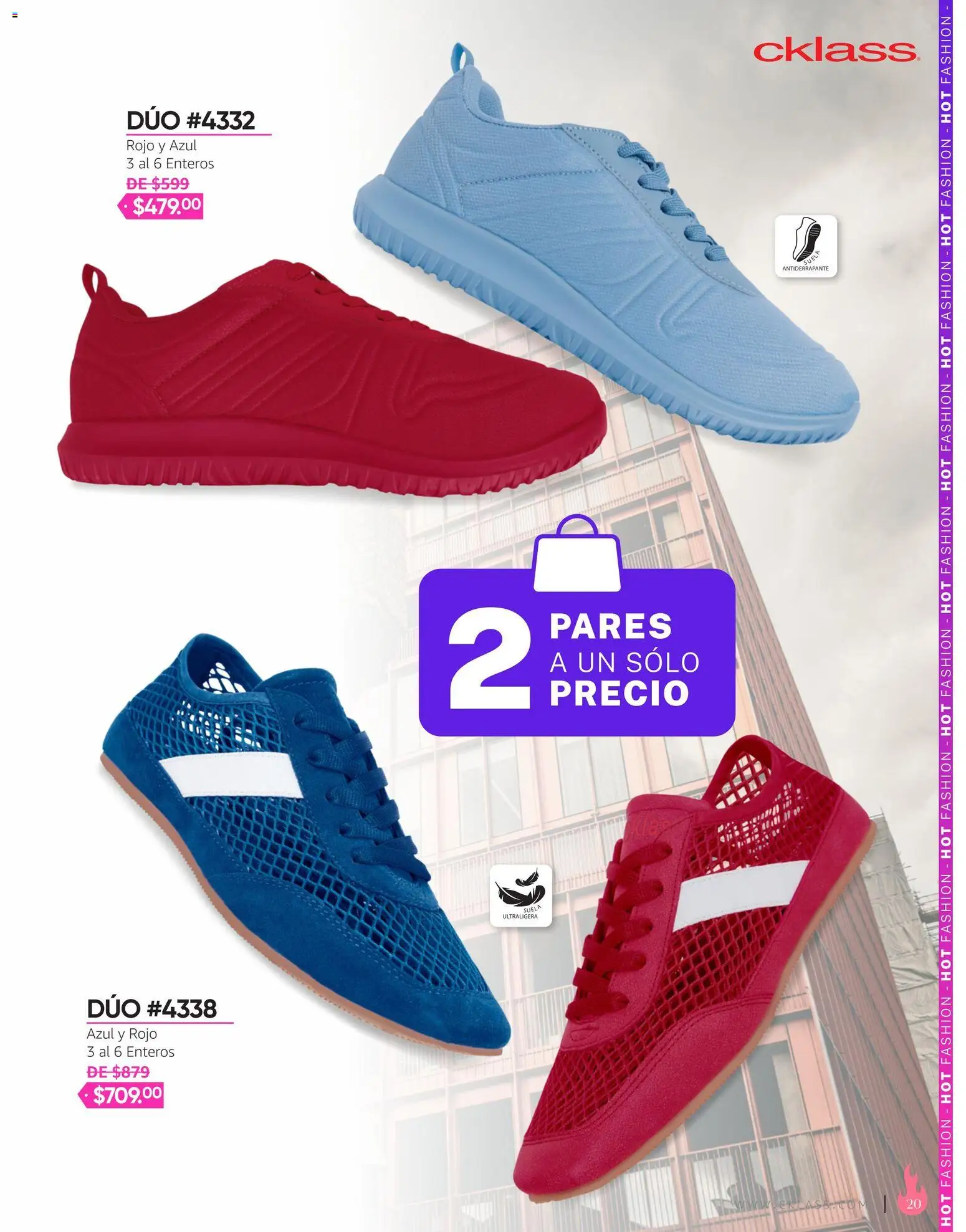 Nuevas ofertas de Cklass válidas en toda la República Mexicana desde el 03/08/2026. ¡Encuentra las mejores ofertas en Cklass catálogo Hot Fashion Calzado! | Página: 21