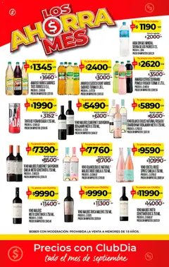 Vista previa Supermercado DIA - Ahorra mes válido desde el 10/09/2026 | Página: 9 | Productos: Vino blanco, Dulce, Pomelo, Vino
