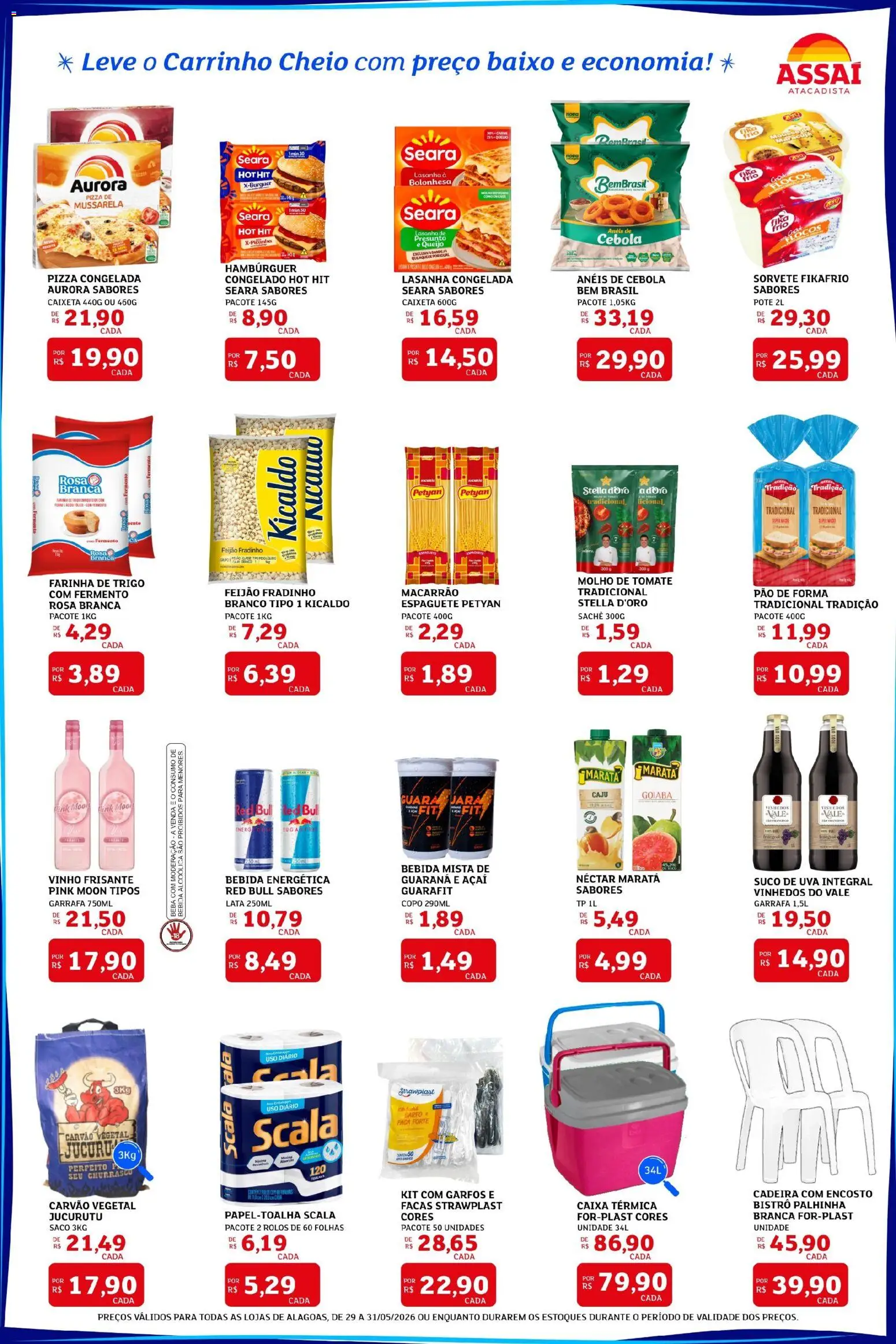 Assaí Atacadista Folheto - válido de 29.05.2026 | Página: 2 | Produtos: Goiaba, Lasanha, Pente, Açaí