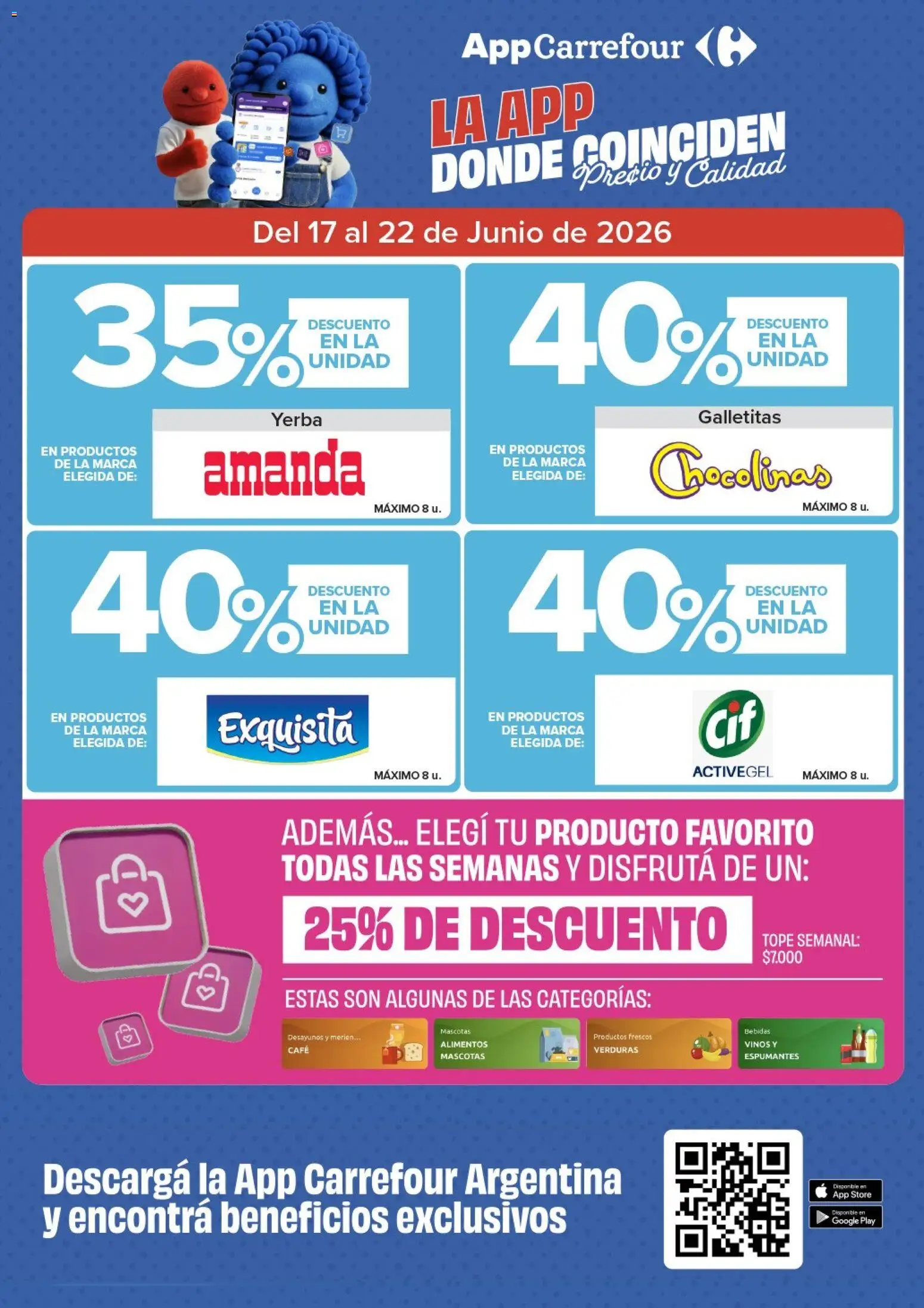 Carrefour - Carrefour Express │ válido desde el 17.06.2026 | Página: 4 | Productos: Galletitas, Yerba, Café