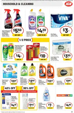 Preview of IGA catalogue - valid from 08/07/2026 | Page: 30 | Products: Toilet, Cleaner, Tablets, Bathroom