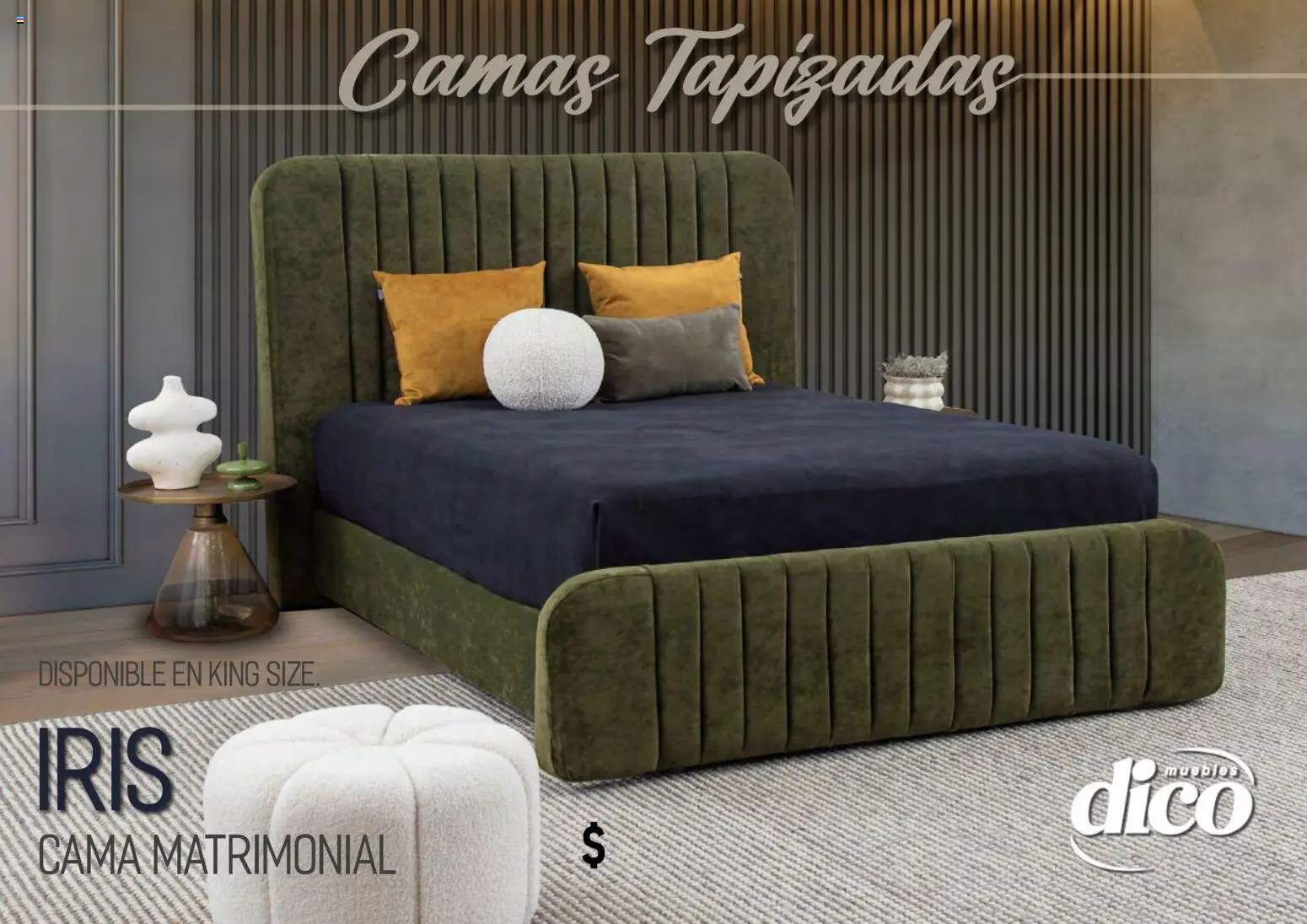Nuevas ofertas de Muebles Dico válidas en toda la República Mexicana desde el 01.04.2026. ¡Encuentra las mejores ofertas en Muebles Dico catálogo Camas tapizadas ! | Página: 52 | Productos: Cama