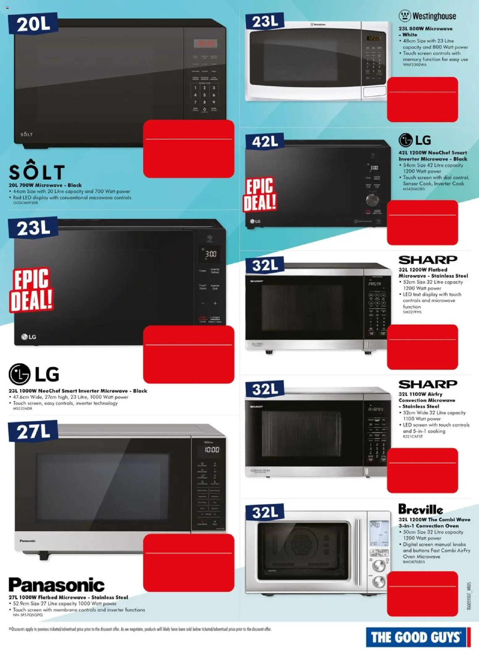 The Good Guys catalogue - valid from 30/07/2026 | Page: 23 | Products: Digital, Oven, Microwave, Screen
