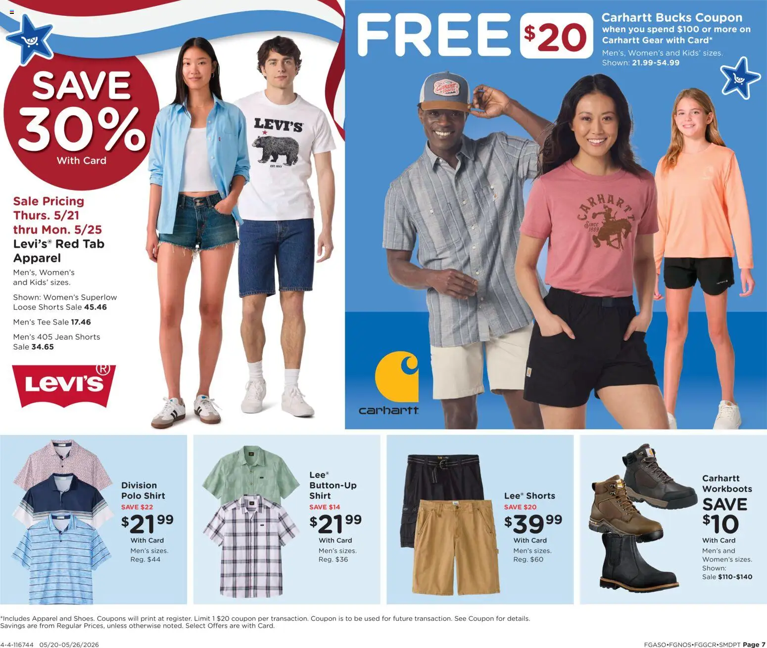 Fred Meyer Home & Apparel - valid from 20.05.2026 | Page: 7 | Products: Shirt, Shorts