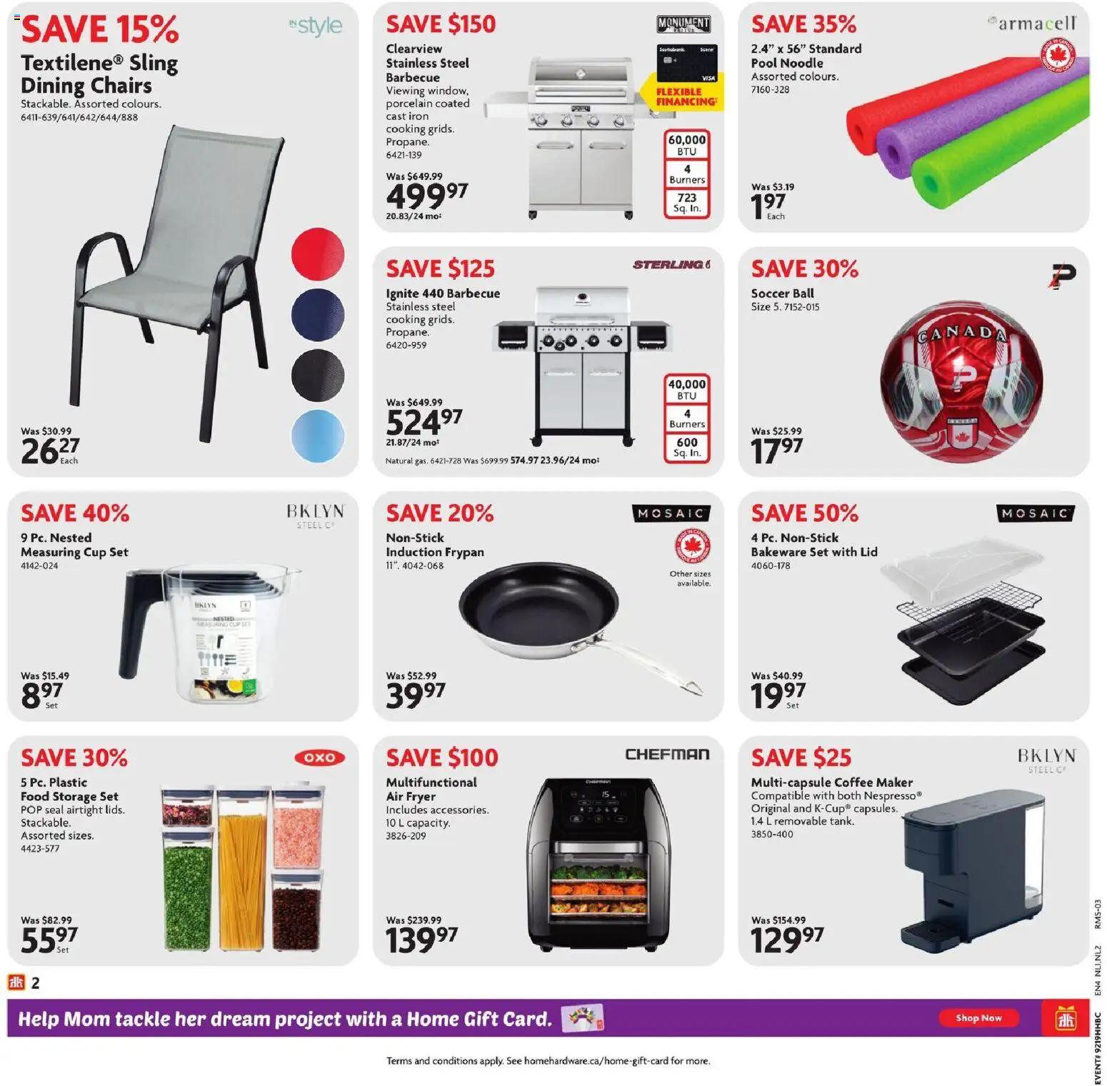 Home Hardware flyer valid from 07.05.2026 | Page: 3 | Products: Coffee maker, Iron, Fryer, Coffee