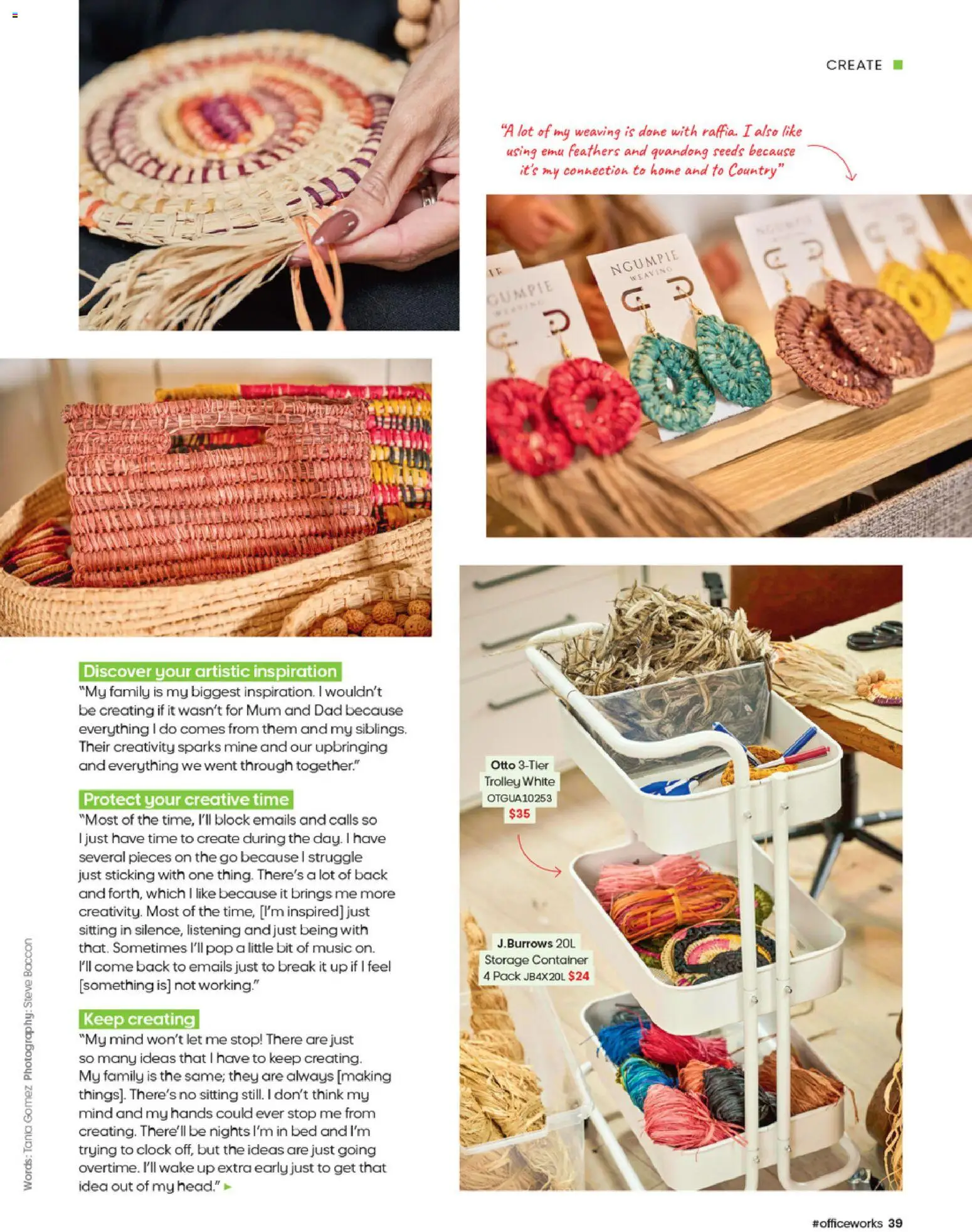 Officeworks catalogue - valid from 27/08/2026 | Page: 39 | Products: Trolley, Seeds, Clock, Bed