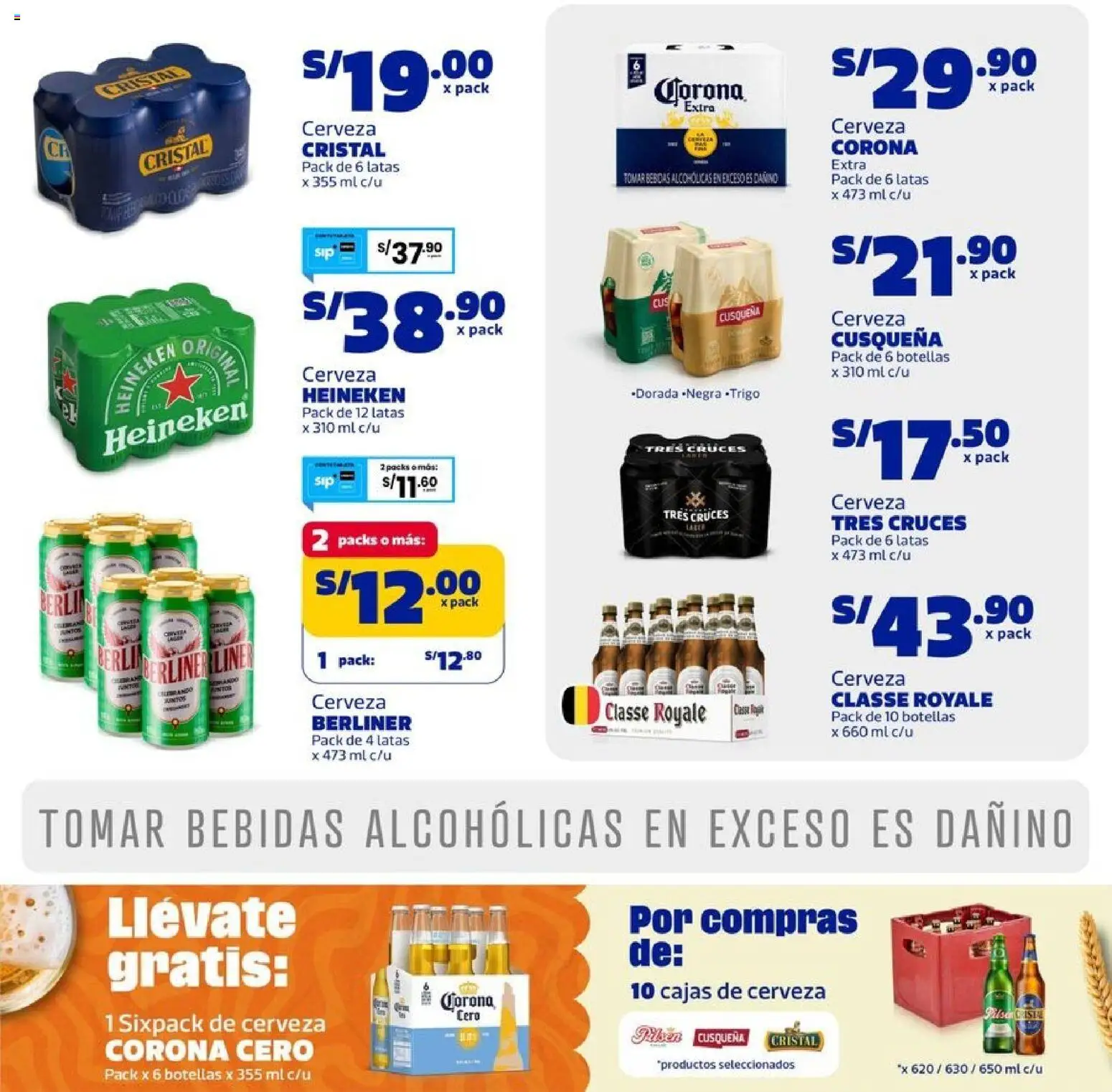 Catálogo Makro válido desde 24/09/2026 | Página: 19 | Productos: Bebidas, Cerveza