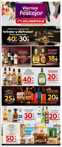 Olímpica catálogo Viernes para festejar -  Vista previa de la revista de la tienda Olímpica valido desde el 09/10/2026