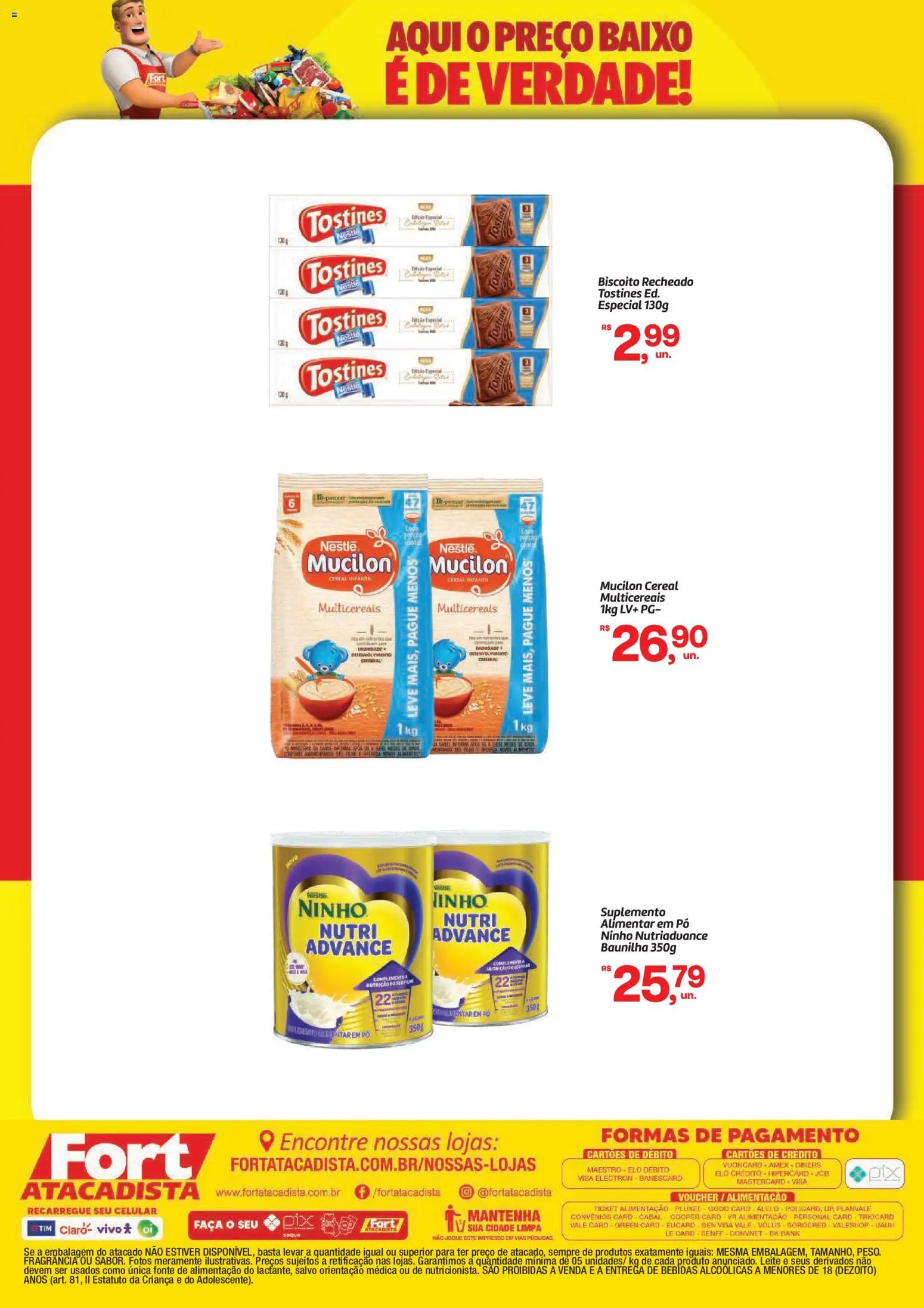 Fort Atacadista Folheto - válido de 04/09/2026 | Página: 2 | Produtos: Pó, Bebidas, Faca, Mucilon