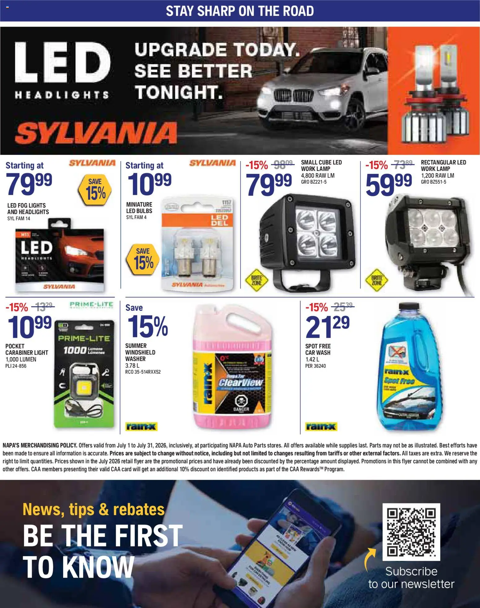 NAPA Auto Parts flyer valid from Jul 1, 2026 | Page: 8
