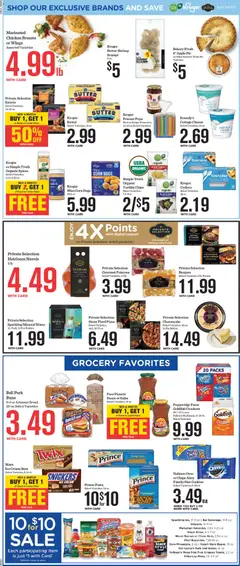 Preview of Mariano's weekly ads valid from 07/08/2026 | Page: 10 | Products: Butter, Beef, Sauce, Freezer