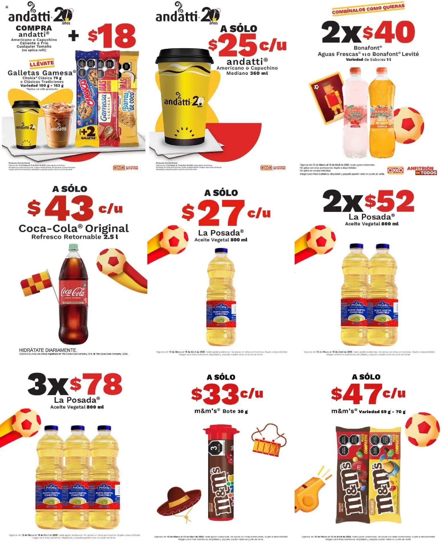 Nuevas ofertas de OXXO válidas en toda la República Mexicana desde el 12.03.2026. ¡Encuentra las mejores ofertas en OXXO folleto! | Página: 1 | Productos: Azúcar, Dulce de leche, Leche, Chocolate