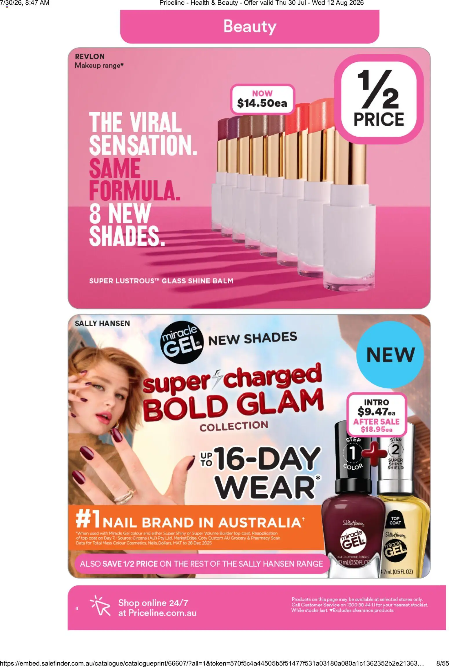 Priceline Pharmacy catalogue - valid from 30/07/2026 | Page: 4 | Products: Makeup, Coat