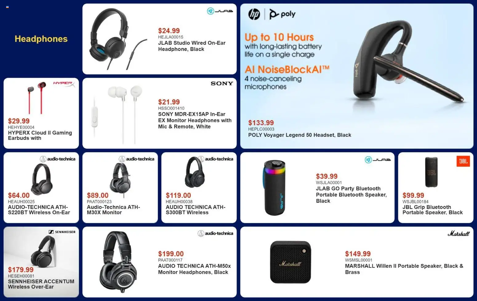 Canada Computers flyer valid from Jul 17, 2026 | Page: 9 | Products: Monitor, Audio, Headphones, Battery