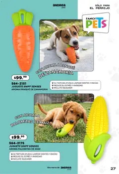 Vista previa de Andrea catálogo Pets, nuevo folleto de la tienda, válido en México a partir del 24.05.2026 | Página: 27 | Productos: Maíz, Zanahoria