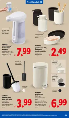 Preview of Lidl weekly ads valid from 07/15/2026 | Page: 39 | Products: Brush, Soap, Toothbrush, Bag