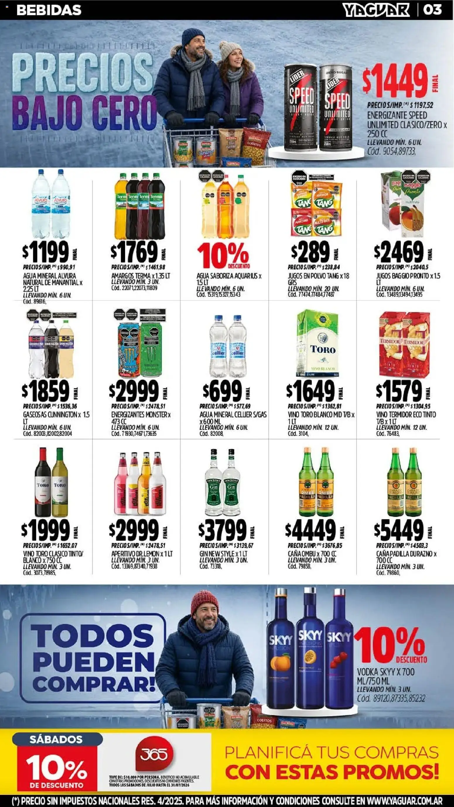 Yaguar - Oferta Semanal Trelew │ válido desde el 27/07/2026 | Página: 5 | Productos: Vodka, Durazno, Gin, Vino