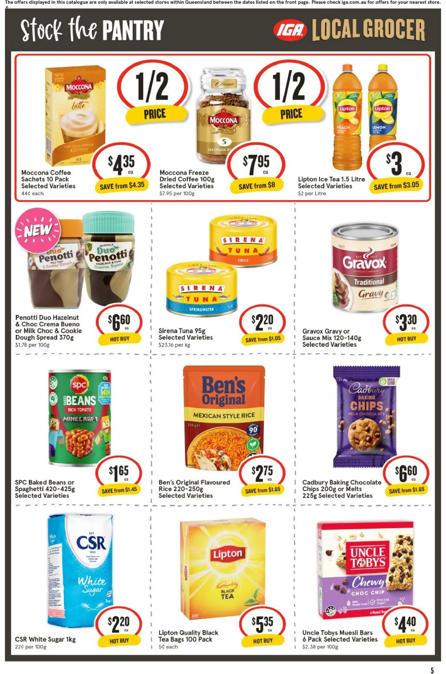 IGA catalogue - valid from 22/07/2026 | Page: 6 | Products: Sugar, Lemon, Chilli, Moccona
