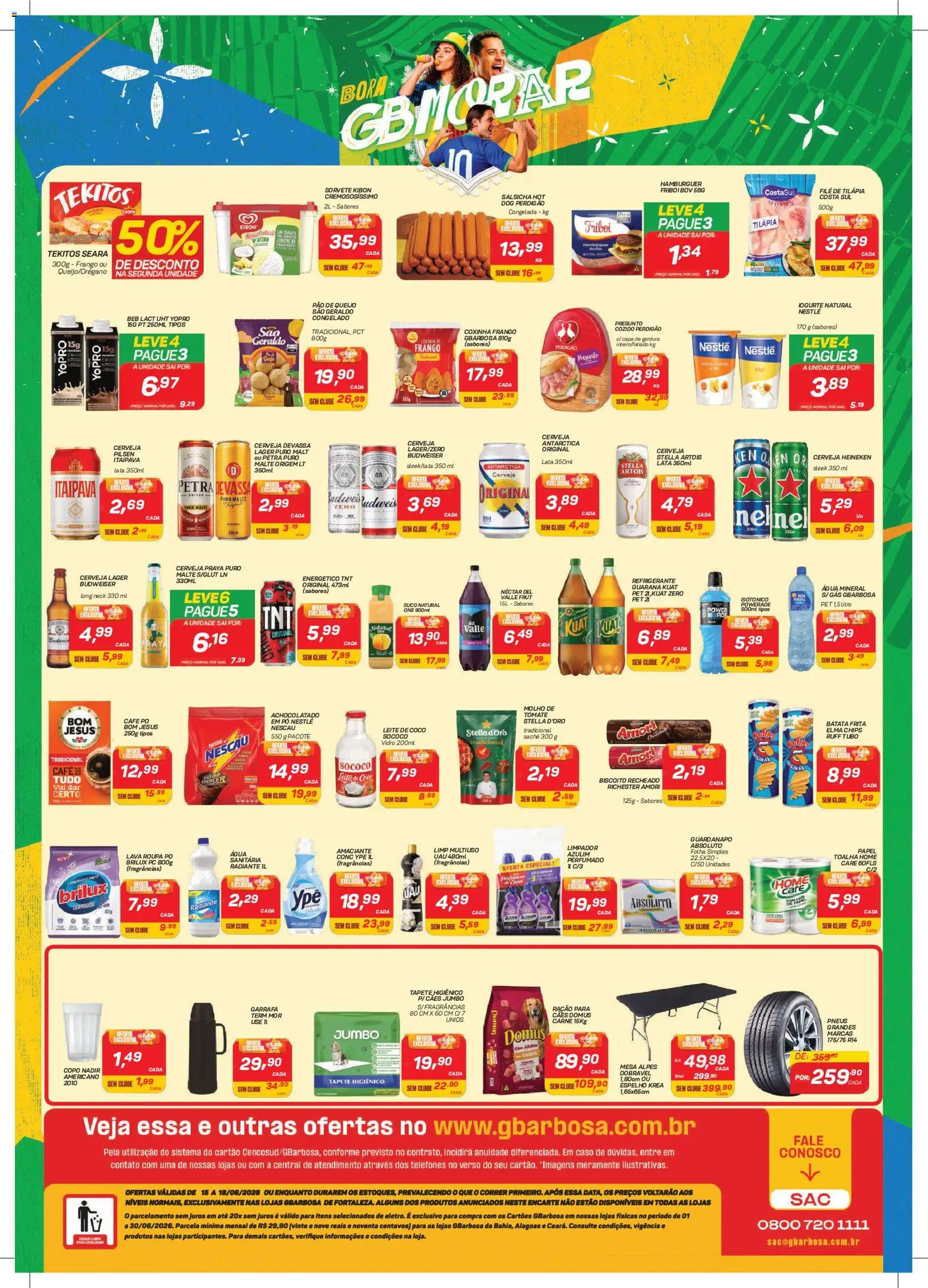 Gbarbosa Folheto - válido de 15.06.2026 | Página: 2 | Produtos: Coco, Salsicha, Pneus, Filé de tilápia