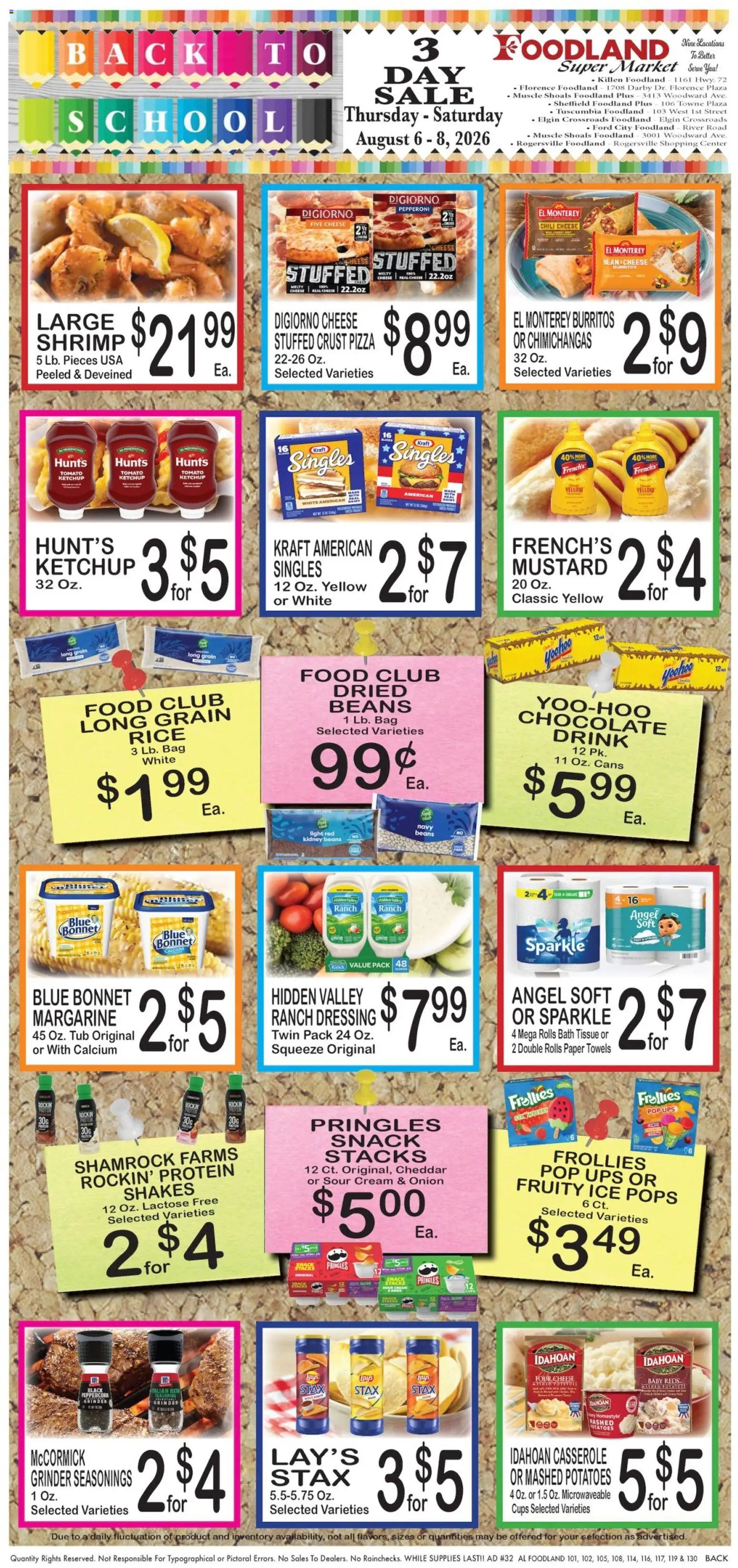 Foodland Weekly Ad - Supermarkets - valid from 08/05/2026 | Page: 3 | Products: Ketchup, Ice, Onion, Chili