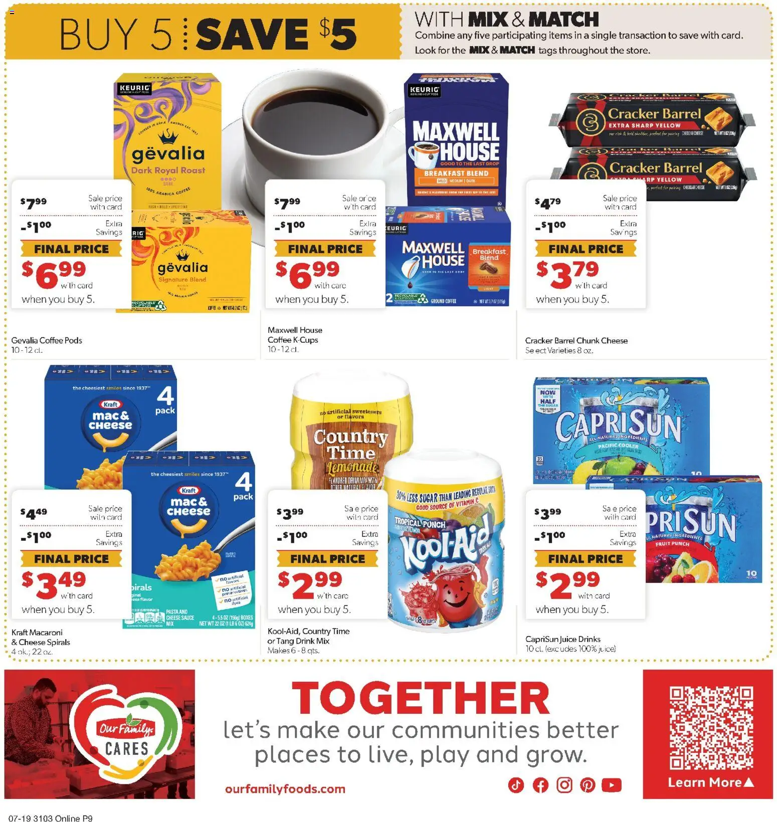 Family Fare Weekly Ad - ND - valid from 07/19/2026 | Page: 5 | Products: Vitamin, Coffee, Juice, Sugar
