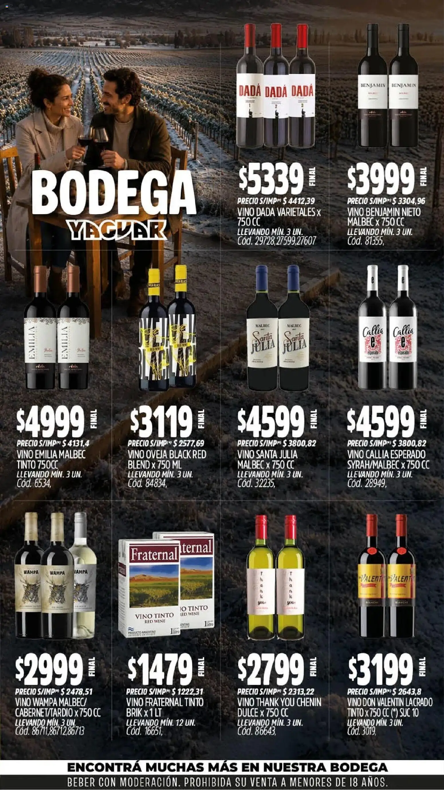 Yaguar - Oferta Semanal San Juan │ válido desde el 27/07/2026 | Página: 5 | Productos: Vino
