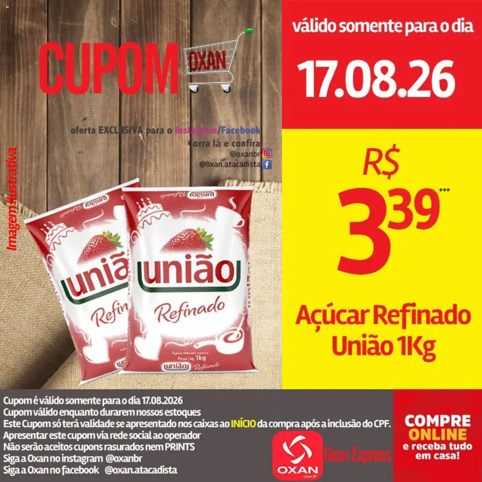 Oxan Atacadista Folheto - válido de 17/08/2026 | Página: 8 | Produtos: Açúcar