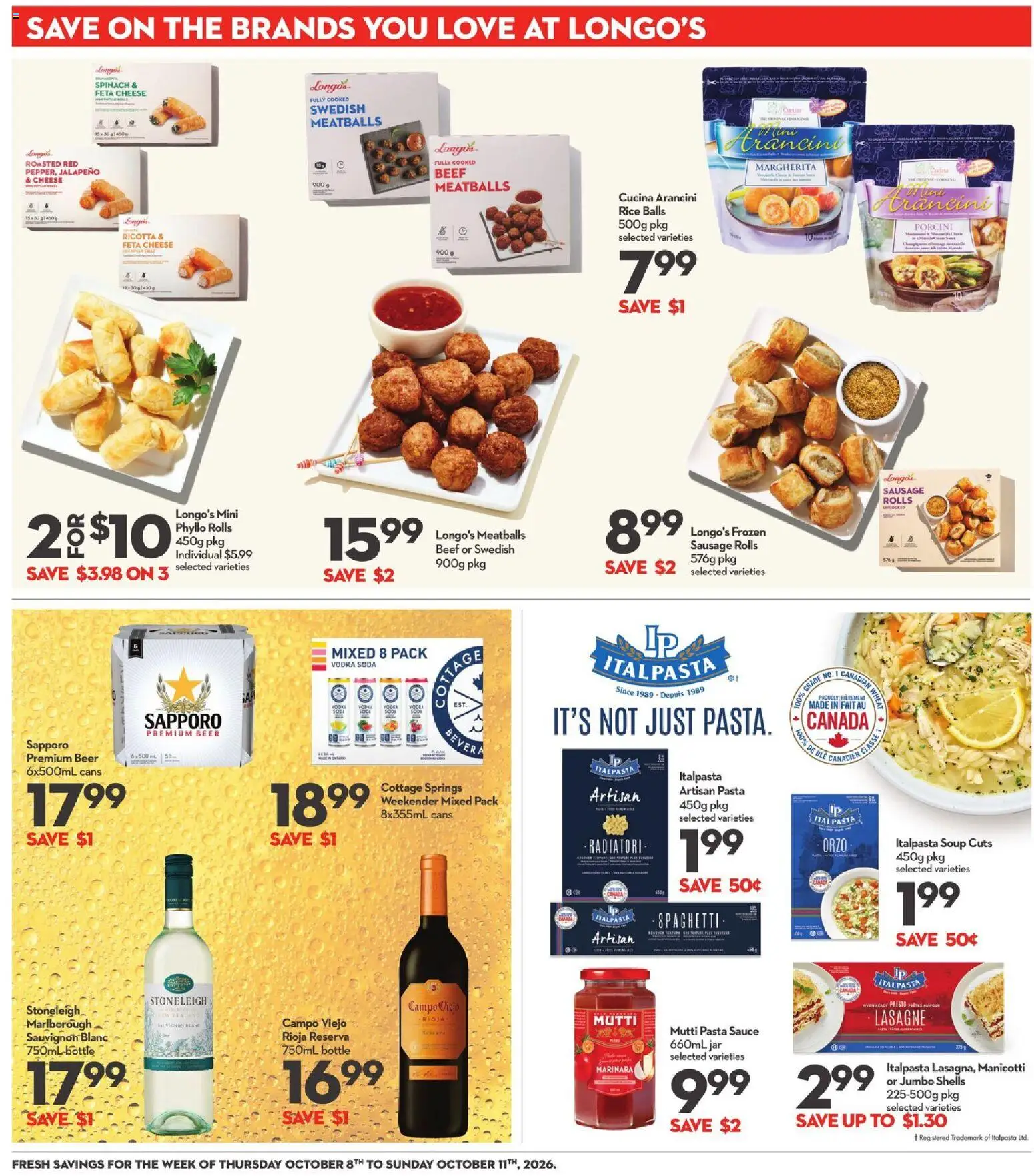 Longo's flyer valid from Oct 8, 2026 | Page: 26