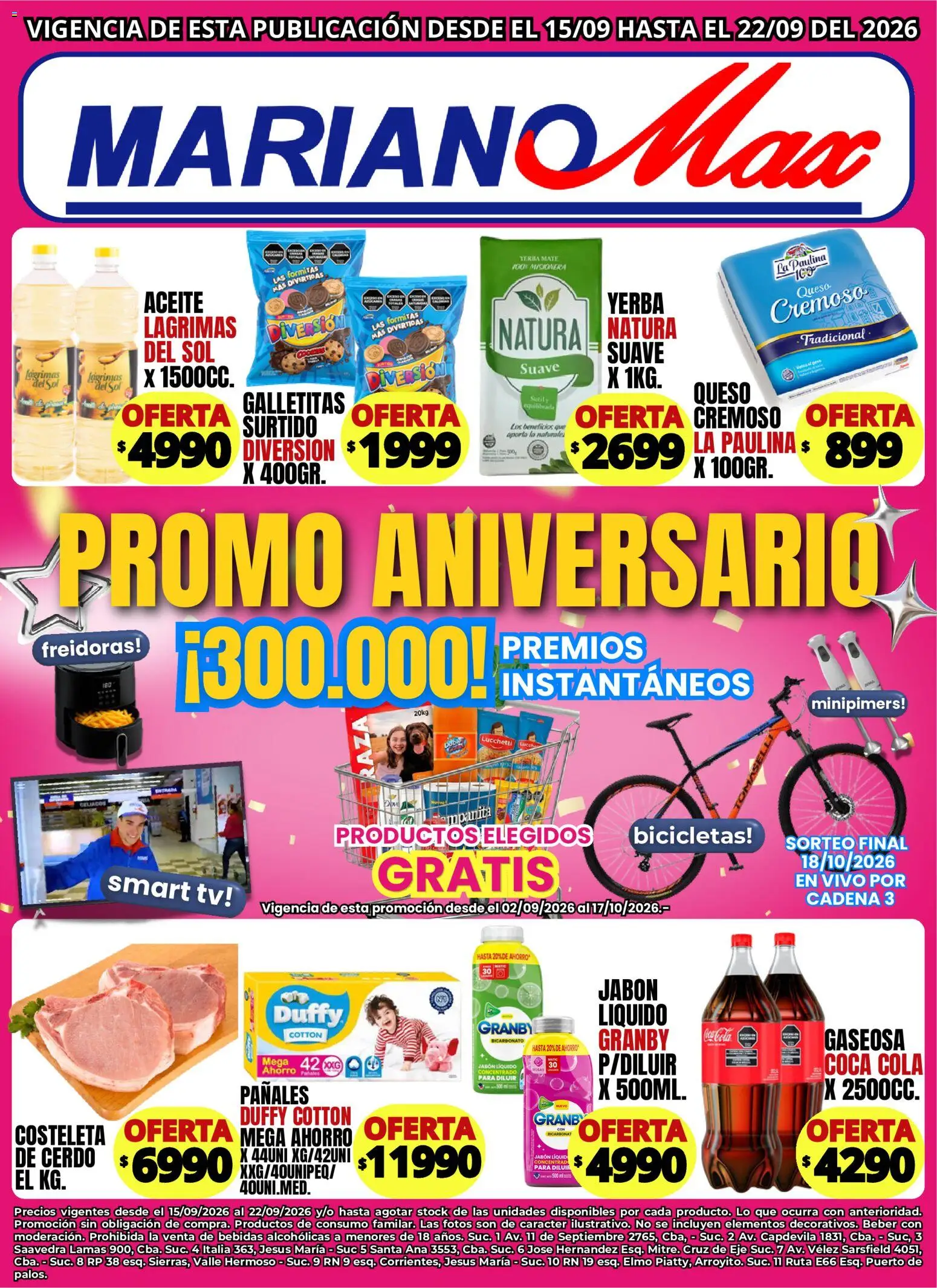 Mariano Max - Catálogo │ válido desde el 15/09/2026 | Página: 1 | Productos: Mate, Galletitas, Yerba, Queso