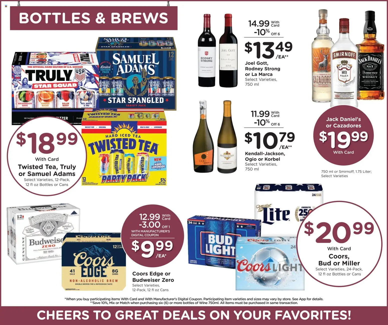 King Soopers Weekly Ad - valid from 13.05.2026 | Page: 12 | Products: Wine, Tea, Whiskey, Watermelon