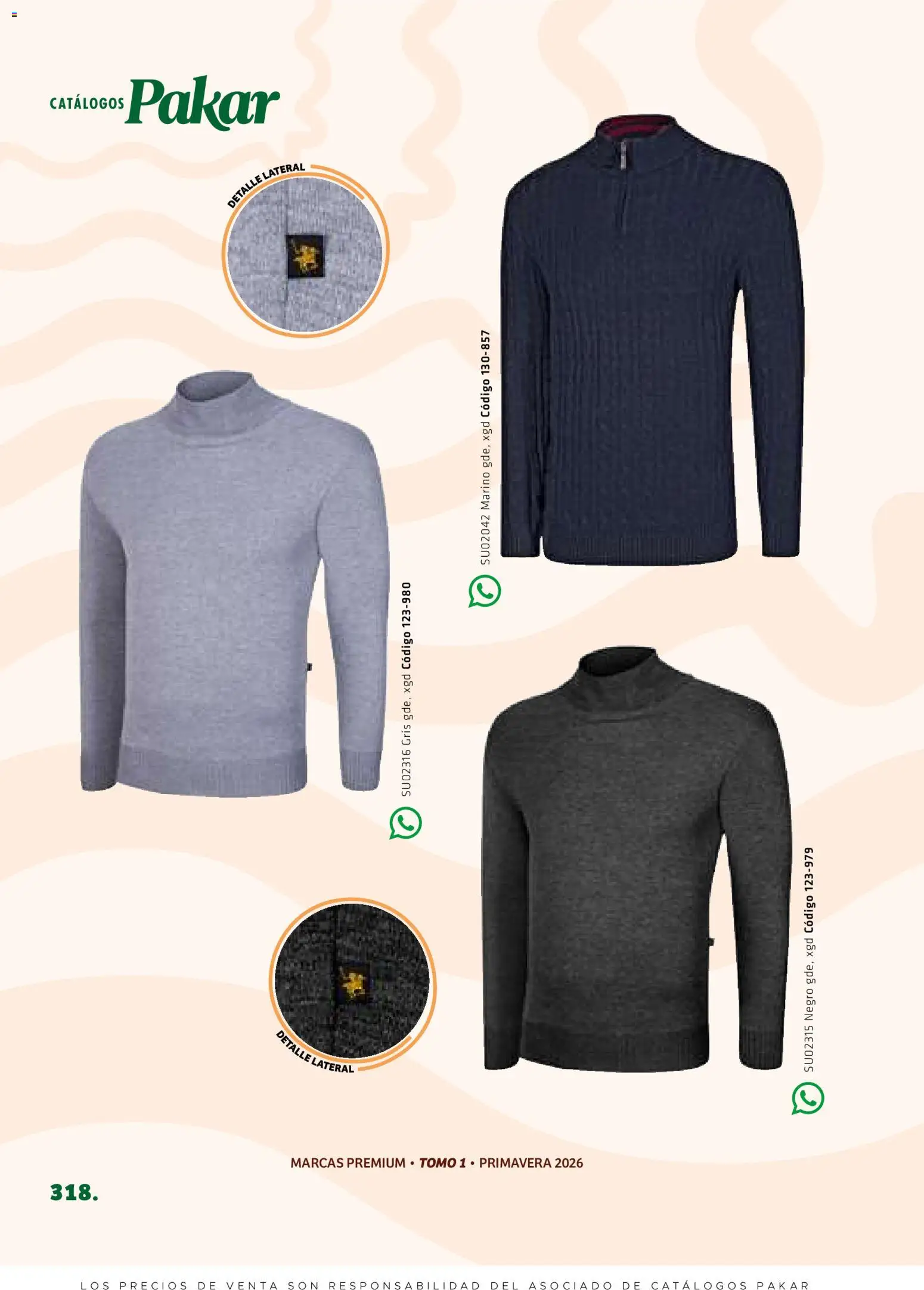 Nuevas ofertas de SC Pakar válidas en toda la República Mexicana desde el 27.02.2026. ¡Encuentra las mejores ofertas en SC Pakar catálogo Premium Men Tomo 1! | Página: 318