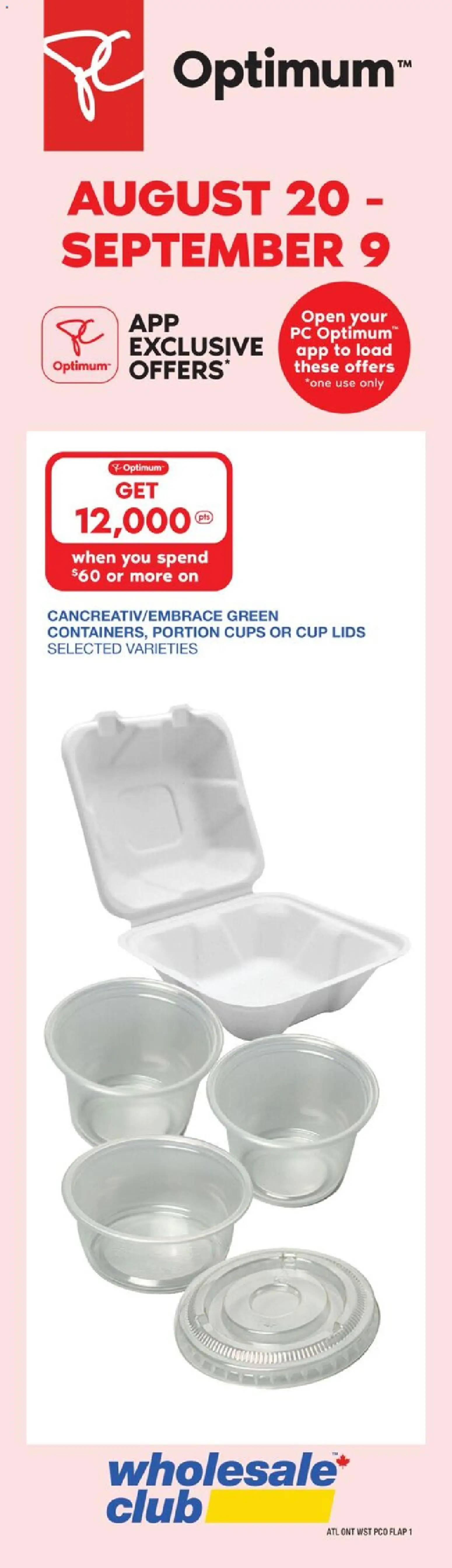 Wholesale Club flyer valid from Aug 20, 2026 | Page: 4 | Products: PC, Lids
