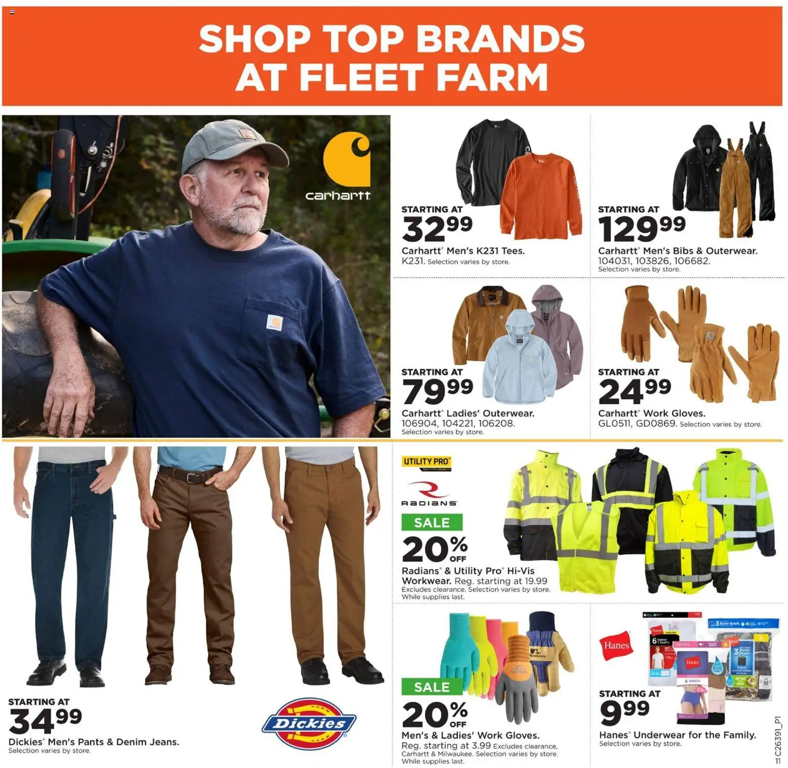 Mills Fleet Farm Weekly Ad - valid from 09/21/2026 | Page: 16 | Products: Boxer briefs, Pants, Underwear, Briefs